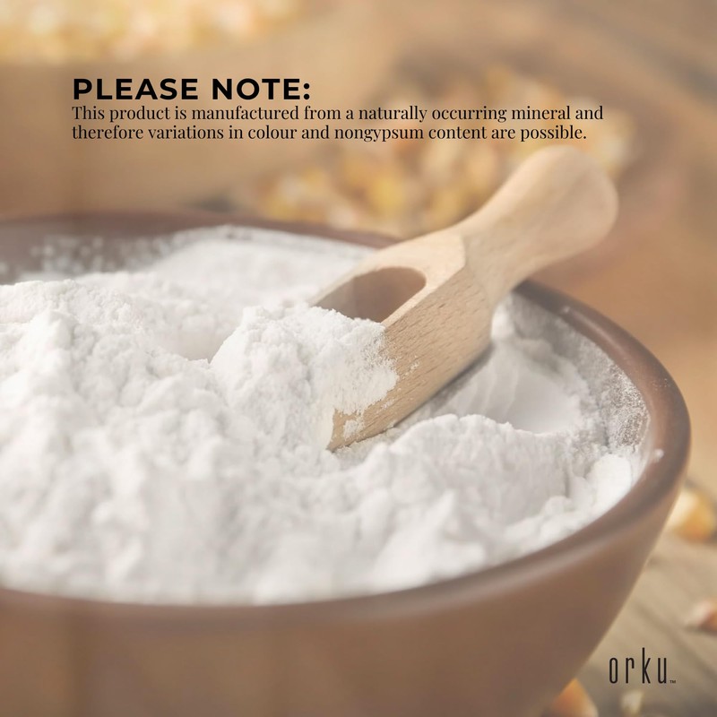 400g Calcium Sulphate Gypsum Powder - Food Grade Hydrous Sulfate