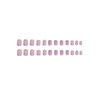 48 Pcs Purple French Press on Nails Medium Square &