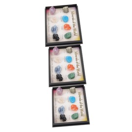 ULTECHNOVO 3sets Natural Specimen for Science Education Types of Ores Irregular Stones Decor for Teaching Home Decor and Unique