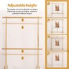 Vilaxing Kids Clothing Rack Bamboo with 2 Storage Baskets and