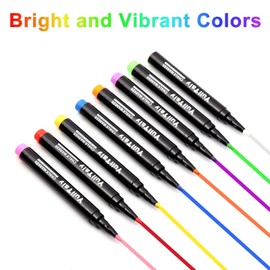YullTaiy Chalk Markers for Blackboard - Chalkboard Markers, Fine Tip Wet Erase Markers, Liquid Chlak Pens for Chalk board, First & Last Day of School Board, Window, Glass, Mirror (8 Color)