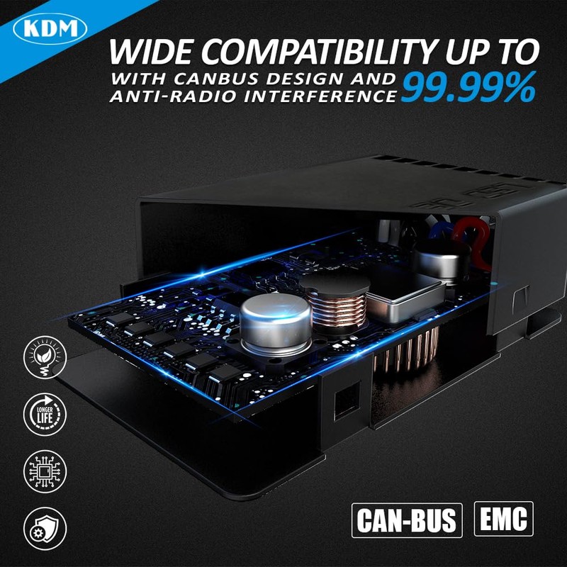 KDM 9005 9006 H10 9012 LED Light Decoder Canbus,Anti Flickering