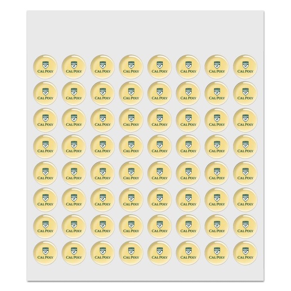 Cal Poly Primary Logo 0.5" Puffy Bubble Dome Scrapbooking Crafting