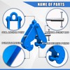 FITHOIST Beam Clamp with Oval Ring | 1 Ton Load