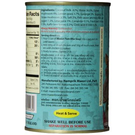 MaeSri Tom Kha Soup, 14 Ounce (Pack of 12)