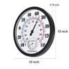 Indoor Outdoor Thermometer Large Waterproof Wall Patio Weather Thermometer No