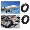 4Pcs Slotted Round Nuts M33x1.5 Carbon Steel Four Slot Round