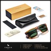 CARFIA Acetate Sunglasses for Men Polarized UV400 Protection Modern Flat