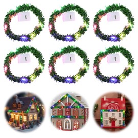 Wichtel Lichterkette Miniatur, Wichtel Zubehör, Wichtelhaus Lichterkette, LED Bunte Weihnachten Beleuchtet, Miniatur Lichterkette für Weihnachts Wichtelhaus, Puppenhaus Möbel Leuchte
