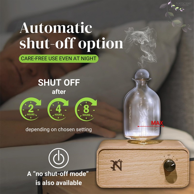 Serenity Glass Diffuser for Essential Oils with White Tea Fragrance