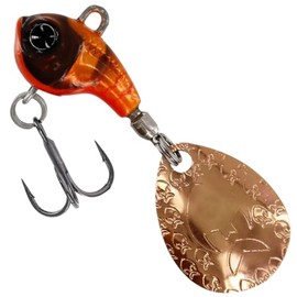 Westin Spinjig for spin fishing for perch, trout and asp, DropBite tungsten spin tail jig, 2.2 cm, 18 g, colour: fire craw