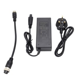 Abakoo New 42V 2A Adapter Charger for Pocket Mod, Sports Mod, Dirt Quad, 3-Prong Inline Connector