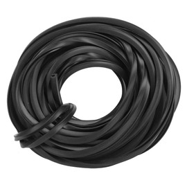 Greenhouse Rubber Strip, 4m/10m/18m Black Universal Rubber Weather Stripping Seal Strip, Glass Sealing Rubber Line Cable Greenhouse Accessories Supplies for Window Door(10m/32.8Ft)