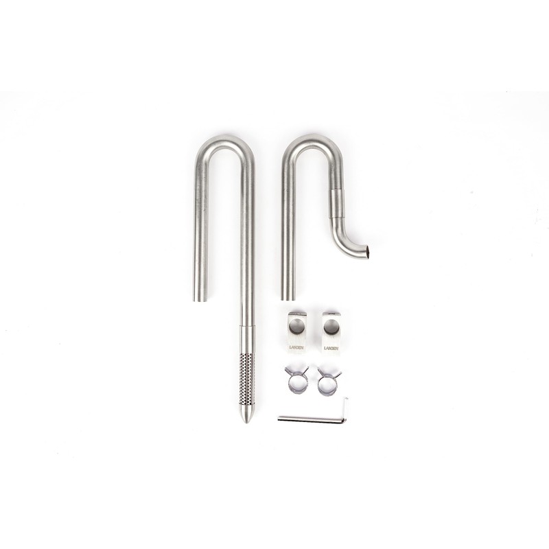 LANDEN 304 Stainless Steel Lily Pipes with Clamps for Rimless