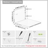 Sezanrpt 4 Inches Clear Small Wall Shelves, 4mm Thickness Acrylic