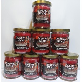 Smoke Odor Exterminator 13oz Jar Candle, Dragons Blood Eight Pack.