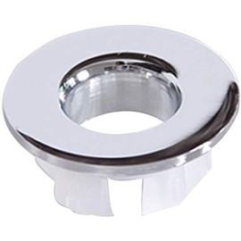 Greenspring Chrome Basin Sink Trim Overflow Cover Brass Insert In Hole Round Caps