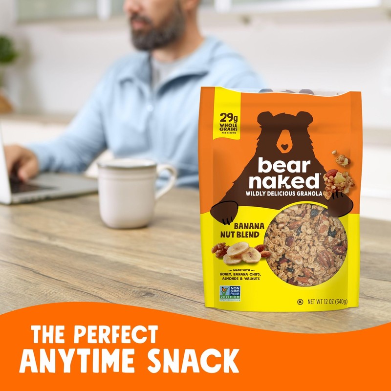 Granola, Bear Naked, Banana Nut, Vegetarian and Non-GMO Project Verified,