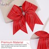7.5" Red Rhinestones Large Glitter Cheer Hair Bows for Cheerleading