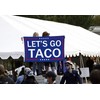 Let's Go Taco Flag Rally Banner Protest Sign Patio Yard