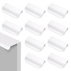 KASURE Pack of 6 Cabinet Handles, Hidden Cabinet Handles, Hidden