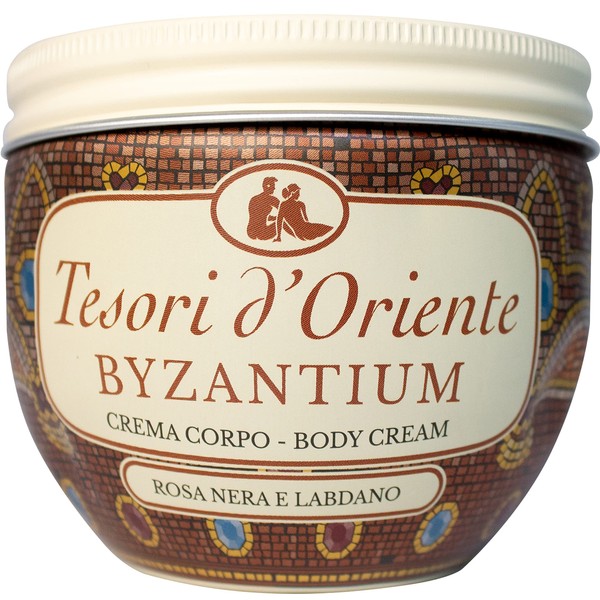 Tesori d'Oriente Body Cream for Women, Moisturizing Cream, Womens Body Cream, Essential Ingredients for Body & Skin Care, with Black Rose & Labdanum Fragrance-10.1 Fl Oz [Made in Italy]… (Byzantium)