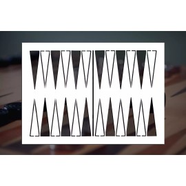 Concepts Reified Backgammon Board Reusable Stencil (Many Sizes) - 11 x 16.25 Inches