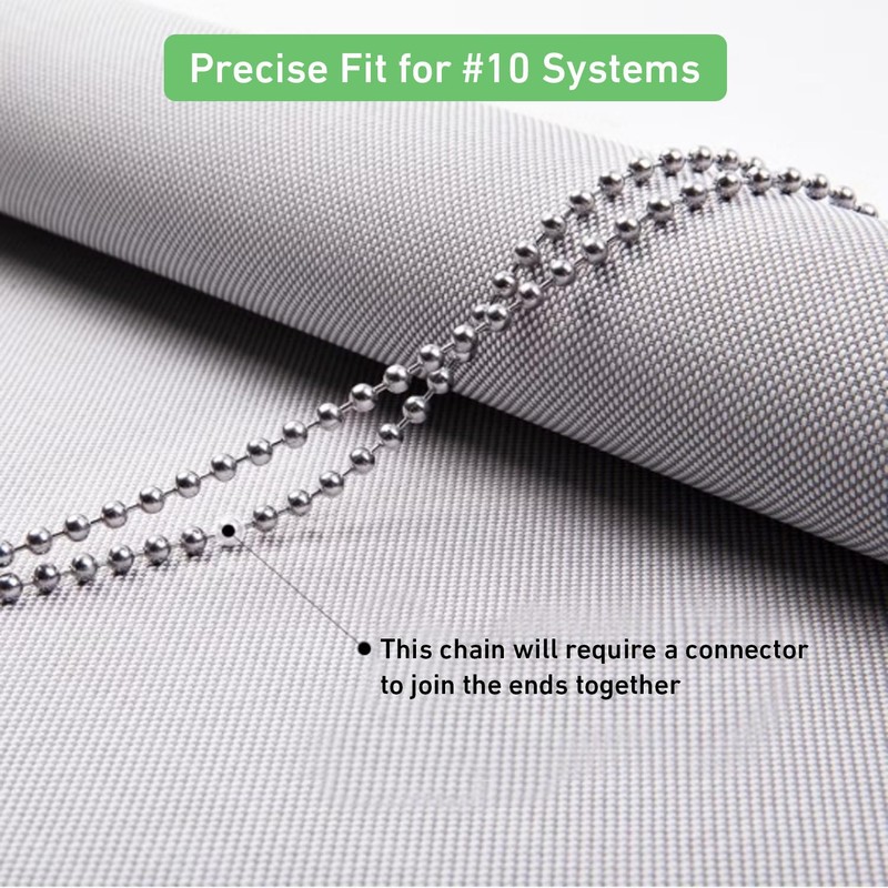 #10 Stainless Steel Bead Chain for Blinds - 1.2M (47inch)