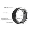 Smart Remote Scrolling-Ring, Wasserdichter One-Click-Foto-Seitenwender-Ring, Bluetooth-Magnetlade-Scrolling-Ring für TikTok, E-Reader (Größe
