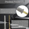 38 Pcs Heavy Duty Screws with Nylon Plugs, （4.9x85mm）& Wall