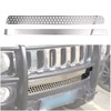 Front Bumper Grille Cover Compatible with Hummer H3 2005-2009, Car