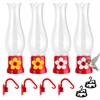ORIENTOOLS Hummingbird Feeder 4Pack, Mini Hanging Flower Bird Feeders for