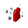 OVERLANDAXIS.COM 3 GALLON JERRY CAN W/MOUNTING BRACKET OUTDOOR VEHICLE JEEPS