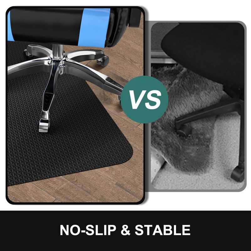 Office Chair Mat for Hard Floor, 50"x60" Large Computer Chair