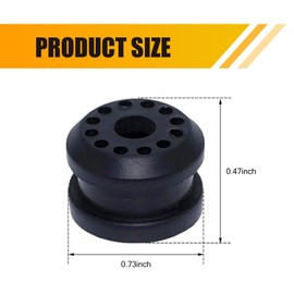 SLIMI 2 PCS Car Transmission Shift Linkage Grommet Bushing Repair Kits, Transmission Shifter Control Lever Bushing with Clips, Replacement OE #68078974AA, for Dodge Ram 1500 2500 3500(Black)