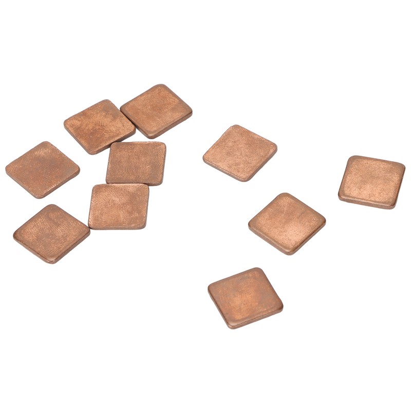 100pcs Heatsink 401w/mk Thermal Conductivity Burr Free Glossy Copper Material