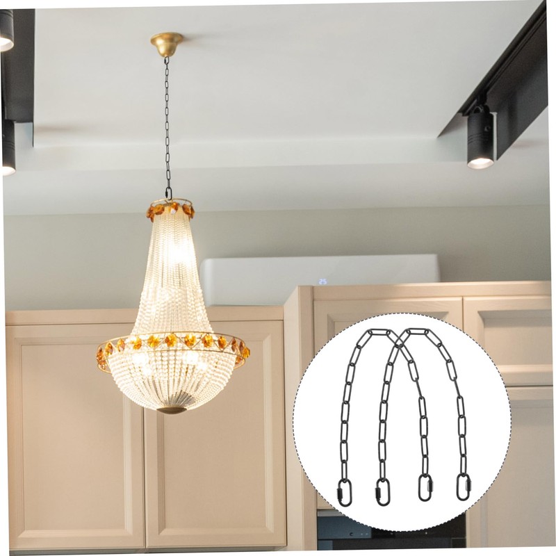 ULTECHNOVO 2Pcs Decorative Chain Extension for Pendant Lighting Fixture with