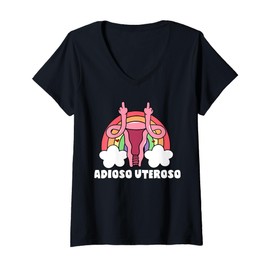 Womens Uterus Removal Funny Hysterectomy Recovery Adioso Uteroso V-Neck T-Shirt