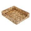BSTKEY Natural Water Hyacinth Letter Tray Desk File Basket, Woven