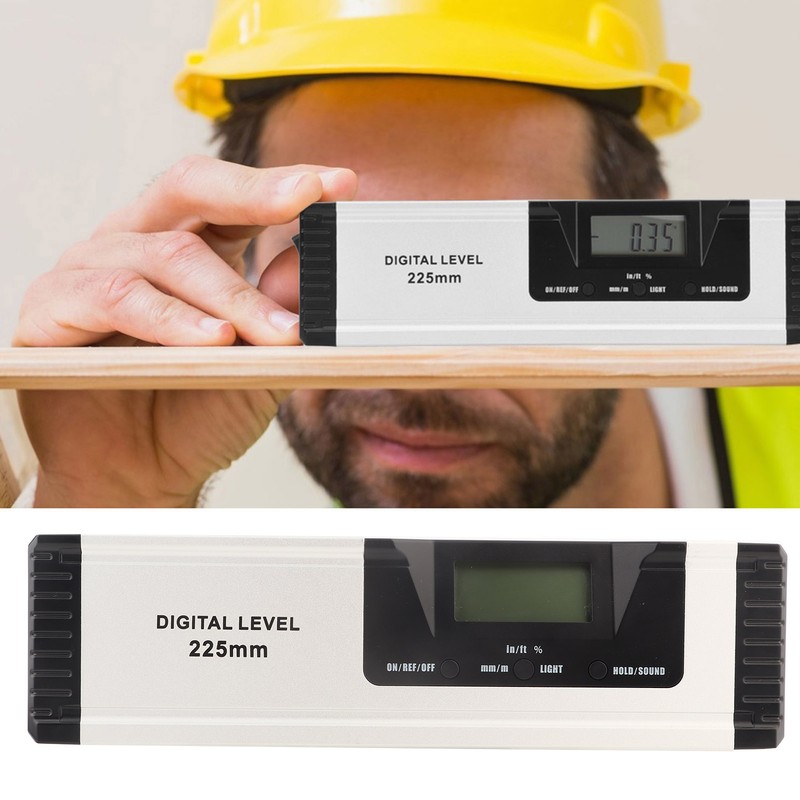 Digital Level Ruler 225mm Non Magnetic and Non Laser Aluminum