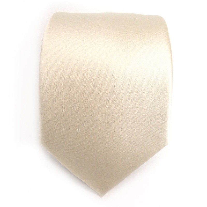 Slim TigerTie, Designer Satin Tie, Plain, in Various Colours. -