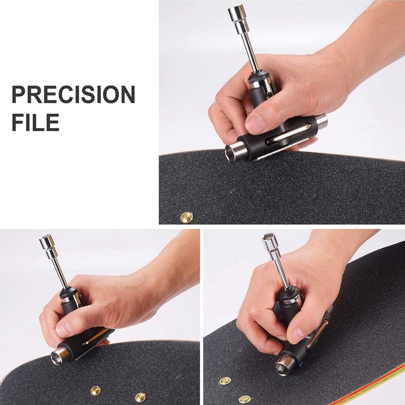 HADIIH Skate Tool All in One Multifunctional Ratchet Skateboard Tool