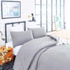 Houseri Grey Comforter Full Size Light Gray Bedding Comforter Sets