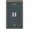 RiteAV Custom HDMI Wall Plate 1 Port - Flat [Stainless