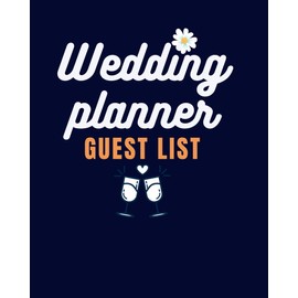 Wedding Planner Guest List: Cute Black Cover Guest List book to track Invitation, gift, RSVP and Thank you.