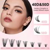 DIY Lash Extension Kit Individual Lash Clusters Kit 40D 50D