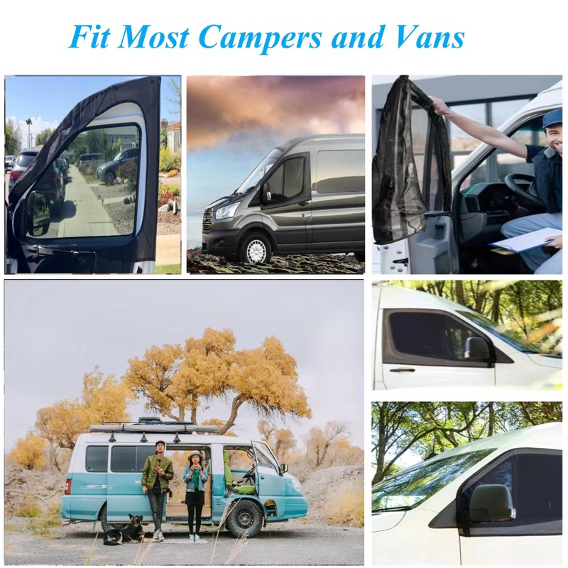 Eysbiy Universal Car Window Screens, Pair Magnetic Bug Screen for