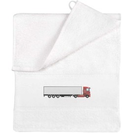 Azeeda 'Schwerlast-LKW' Flanell/Gästehandtuch (TL00058834)