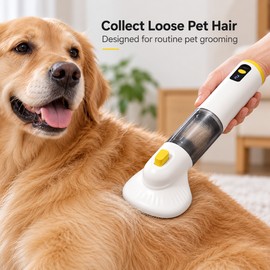 Handheld Pet Hair Vacuum Cleaner for At-Home Grooming - Cyclonic Suction and Easy Fur Collection