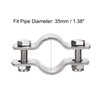 sourcing map Wall Mount Ceiling Mount Pipe Support, 304 Stainless